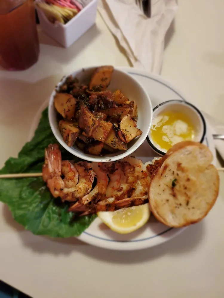 Grilled Shrimp with Greek Potatoes