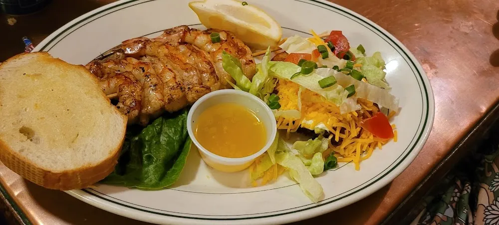 Grilled Shrimp with 'Potato Patch'