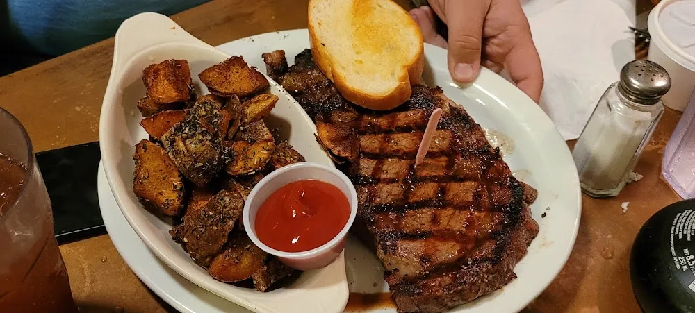 Ribeye Steak with Greek Roasted Potatoes